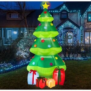 Best Choice Products Inflatable Tree Blow Up Decor 10 LED Lights - 10ft